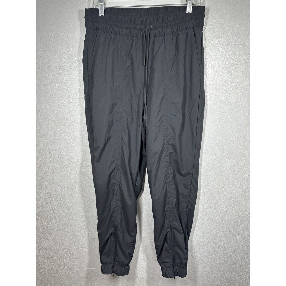 GapFit Pants‎ Mens Medium Black Nylon Joggers Athletic Lightweight Drawstring
